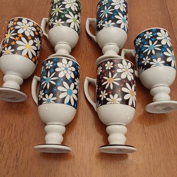 VINTAGE ROYAL CROWN SMUG MUGS SET1960 BY TINA ARNART CERAMIC - Picture 5 of 15